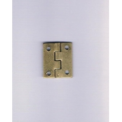 Zawias złoty , prosty  zawias 2,5x2cm / okucia metalowe  do pudełek